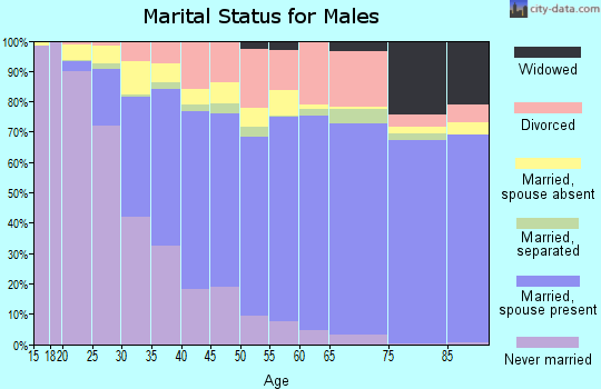 Zip code 95630 marital status for males