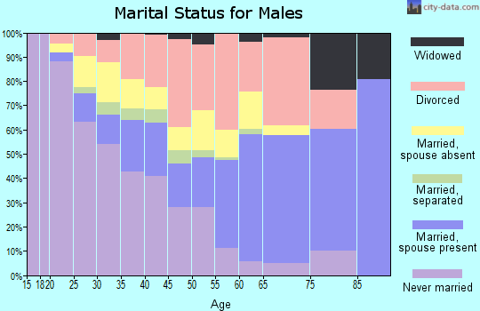 Zip code 95640 marital status for males