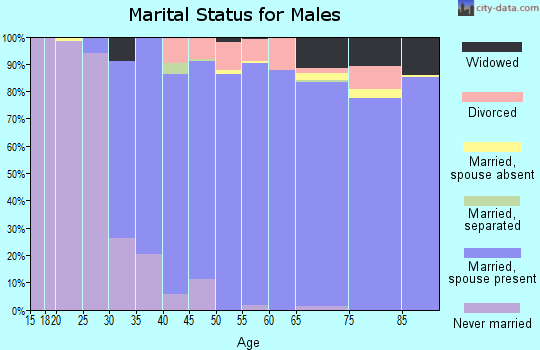 Zip code 95746 marital status for males