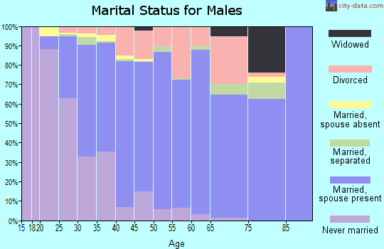 Zip code 95776 marital status for males