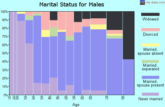 Zip code 96022 marital status for males