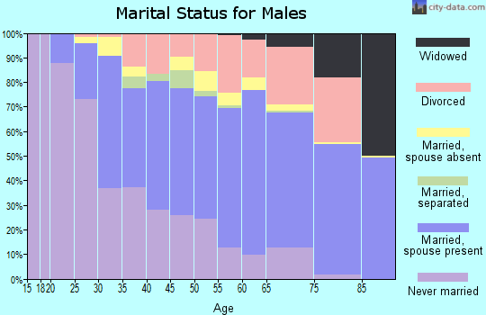 Zip code 96150 marital status for males