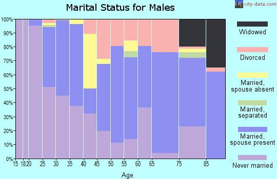Zip code 96727 marital status for males