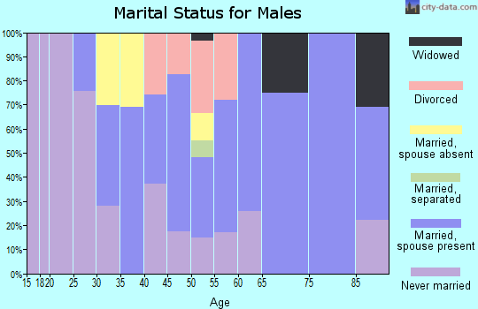 Zip code 96796 marital status for males