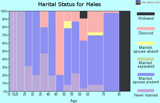 Zip code 97131 marital status for males