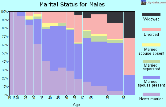 Zip code 97211 marital status for males
