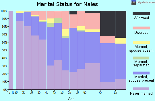 Zip code 97232 marital status for males