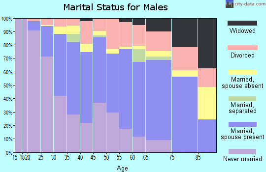 Zip code 97266 marital status for males