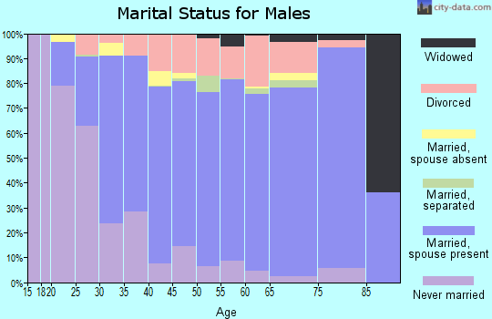 Zip code 97321 marital status for males