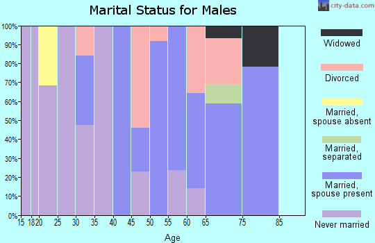 Zip code 97522 marital status for males