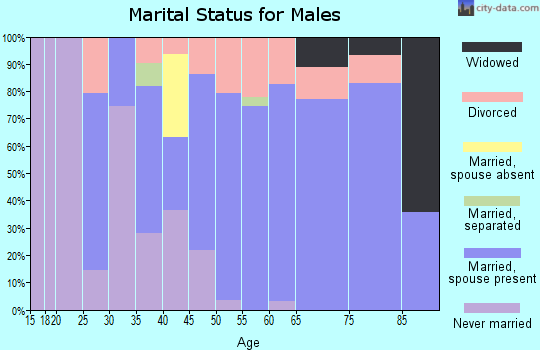 Zip code 97525 marital status for males