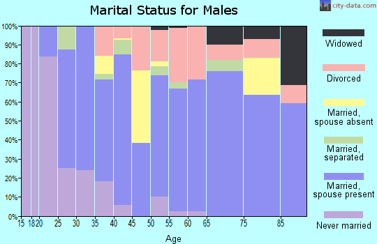 Zip code 97537 marital status for males