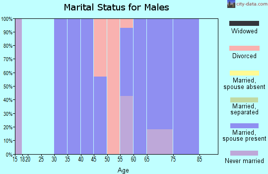 Zip code 97710 marital status for males
