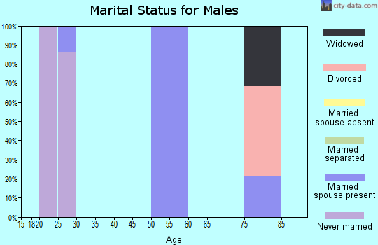 Zip code 97903 marital status for males
