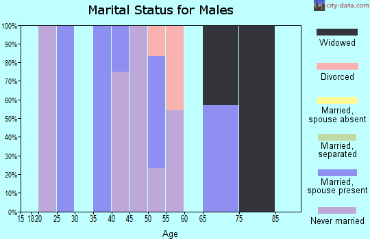 Zip code 98224 marital status for males