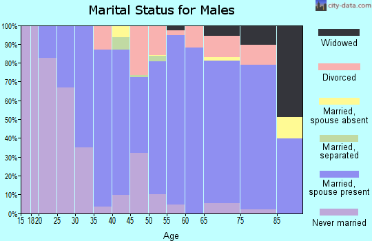 Zip code 98239 marital status for males