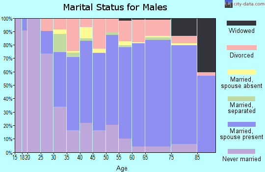 Zip code 98250 marital status for males