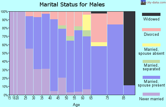 Zip code 98252 marital status for males
