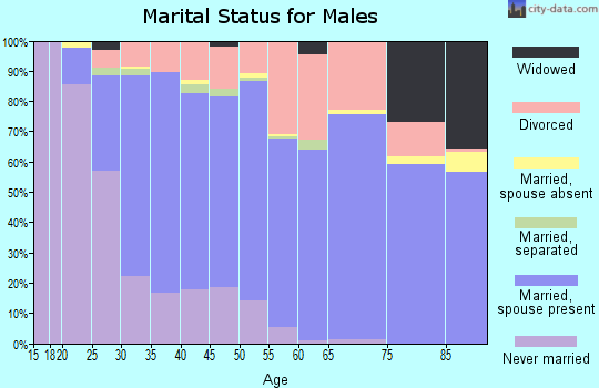 Zip code 98270 marital status for males