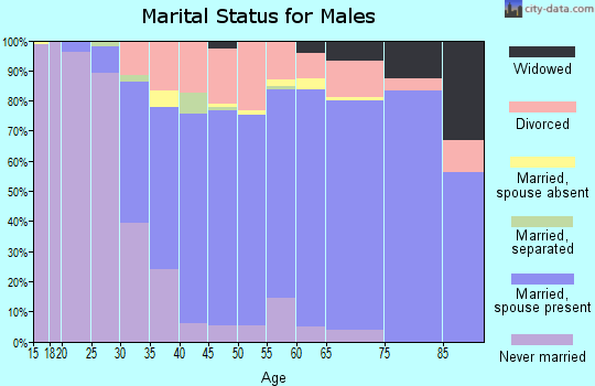 Zip code 98275 marital status for males