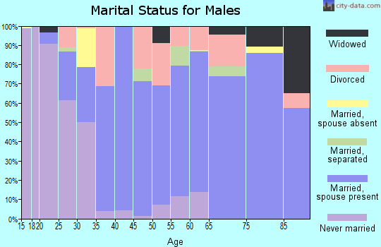 Zip code 98346 marital status for males