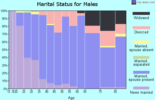 Zip code 98360 marital status for males