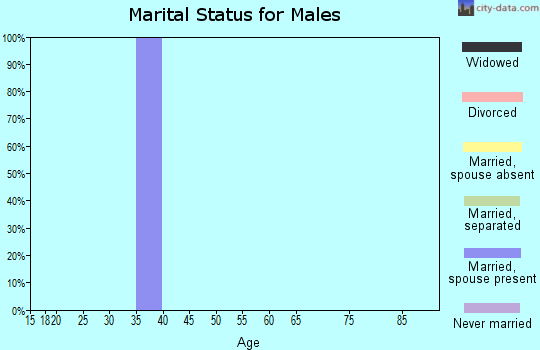 Zip code 98364 marital status for males