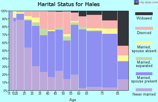 Zip code 98366 marital status for males