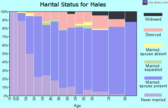 Zip code 98367 marital status for males