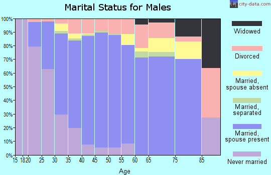 Zip code 98375 marital status for males
