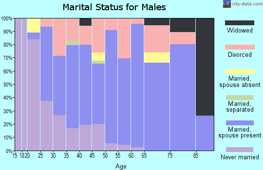 Zip code 98446 marital status for males