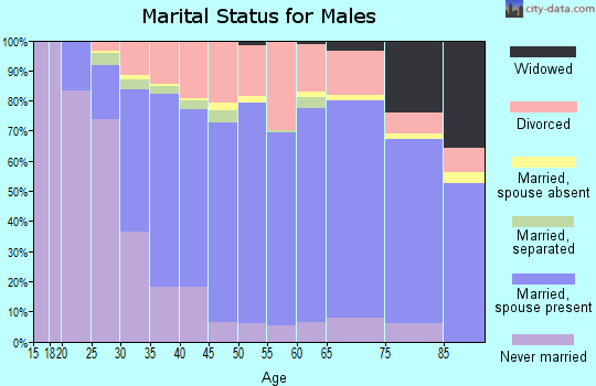 Zip code 98512 marital status for males