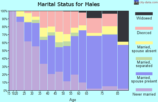 Zip code 98520 marital status for males