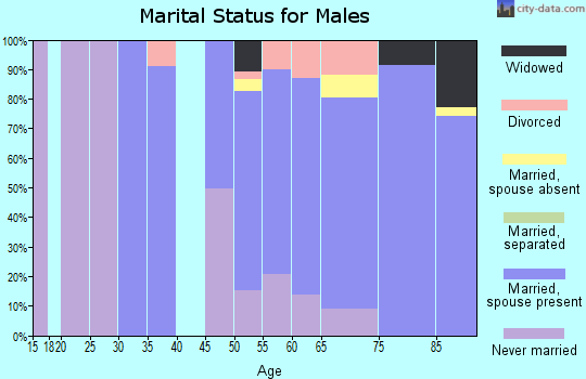 Zip code 98524 marital status for males