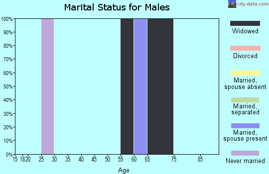 Zip code 98536 marital status for males