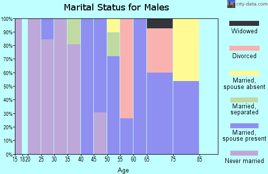 Zip code 98552 marital status for males