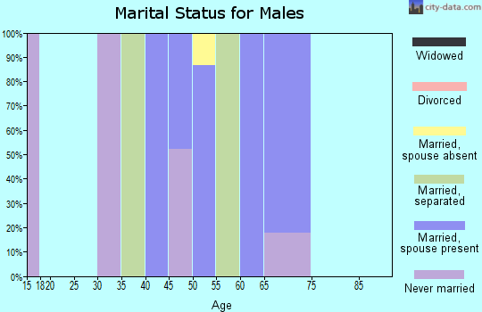 Zip code 98621 marital status for males