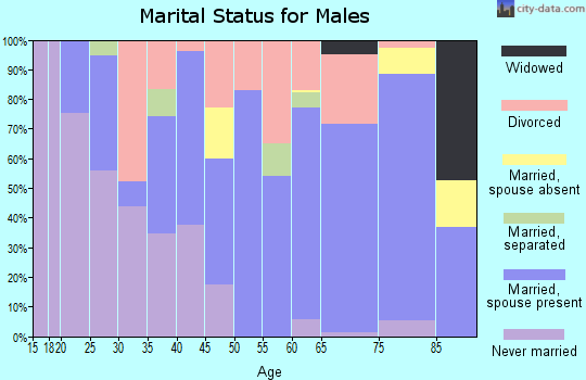 Zip code 98631 marital status for males
