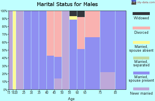 Zip code 98639 marital status for males