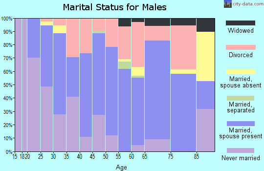 Zip code 98648 marital status for males