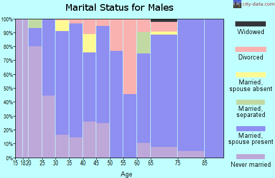 Zip code 98936 marital status for males