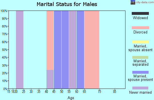Zip code 98940 marital status for males
