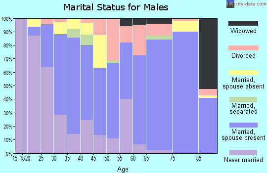 Zip code 98944 marital status for males