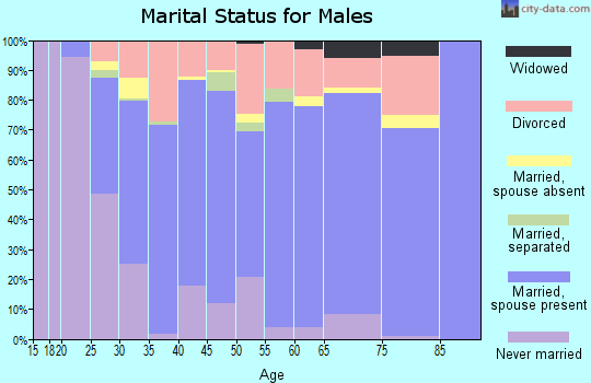 Zip code 99224 marital status for males