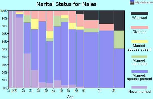 Zip code 99320 marital status for males