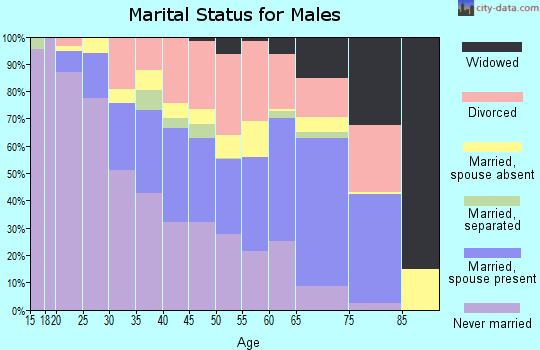 Zip code 99503 marital status for males