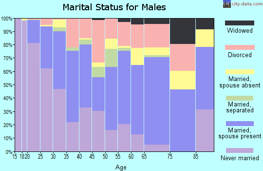 Zip code 99508 marital status for males