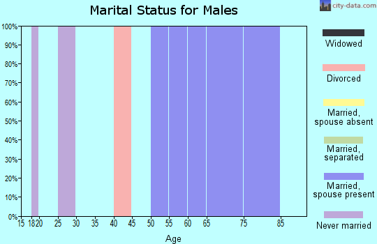 Zip code 99572 marital status for males