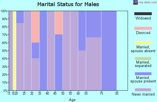Zip code 99590 marital status for males