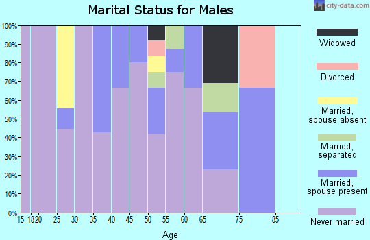 Zip code 99630 marital status for males